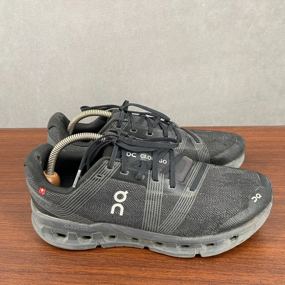 On Running Cloudgo 55.98635 Mens US 10 Athletic Shoes Black Eclipse‎ Sneakers